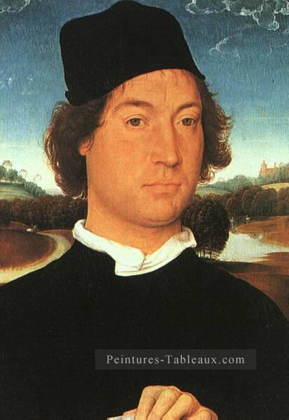 Portrait d’un jeune homme 1480 hollandais Hans Memling Peintures à l'huile